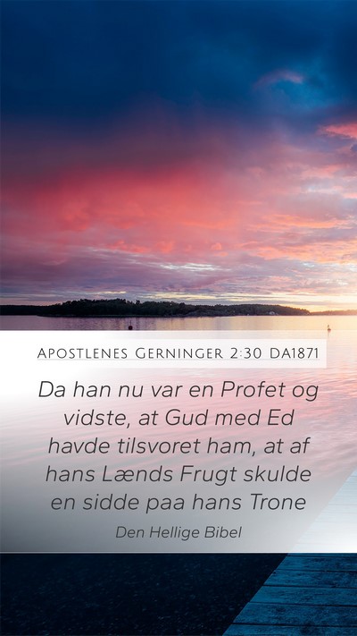 Apostlenes Gerninger 2:30 DA1871 Bible Verse Image