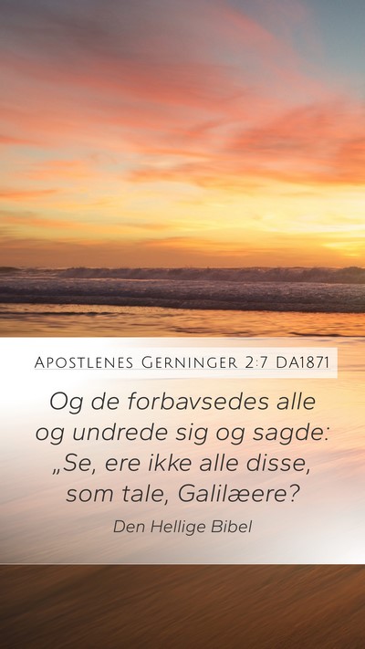 Apostlenes Gerninger 2:7 DA1871 Bible Verse Image