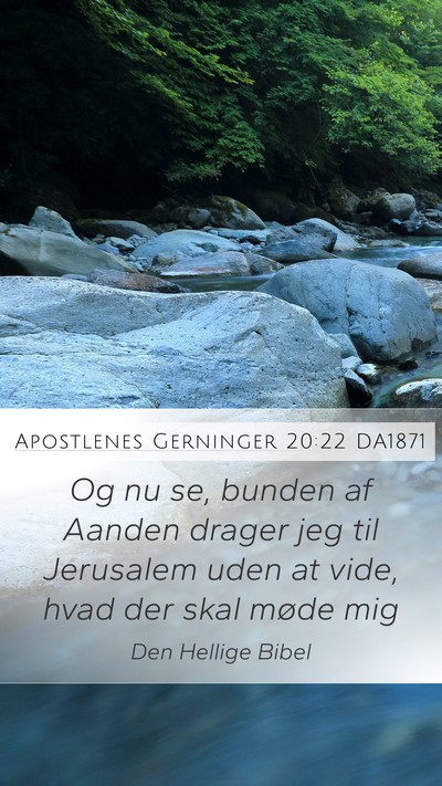 Apostlenes Gerninger 20:22 DA1871 Bible Verse Image