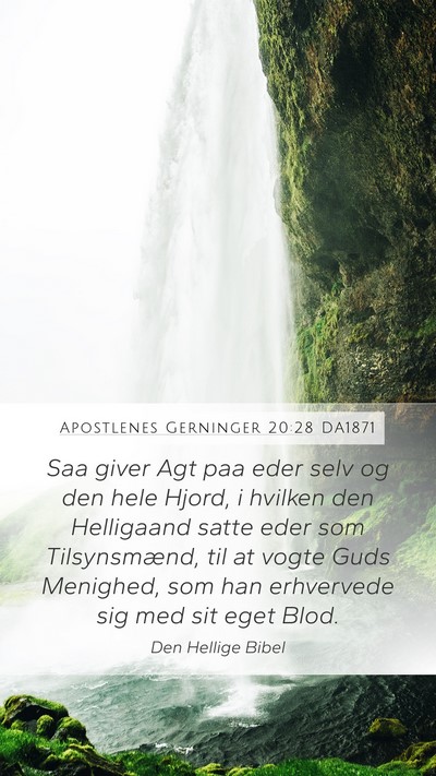 Apostlenes Gerninger 20:28 DA1871 Bible Verse Image