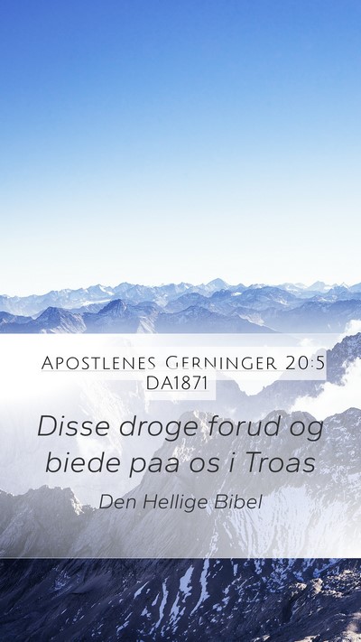 Apostlenes Gerninger 20:5 DA1871 Bible Verse Image