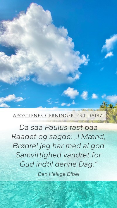 Apostlenes Gerninger 23:1 DA1871 Bible Verse Image