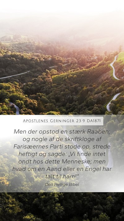 Apostlenes Gerninger 23:9 DA1871 Bible Verse Image