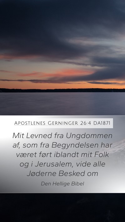 Apostlenes Gerninger 26:4 DA1871 Bible Verse Image