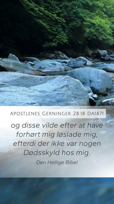 Apostlenes Gerninger 28:18 DA1871 Bible Verse Image