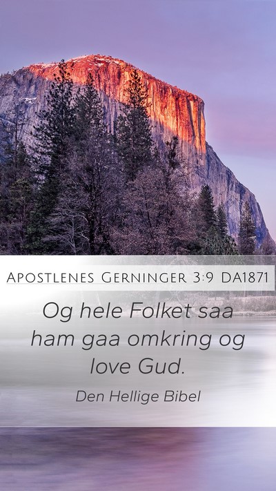 Apostlenes Gerninger 3:9 DA1871 Bible Verse Image