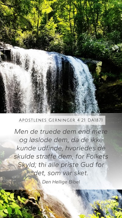 Apostlenes Gerninger 4:21 DA1871 Bible Verse Image