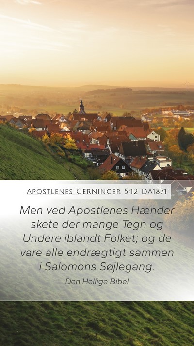 Apostlenes Gerninger 5:12 DA1871 Bible Verse Image