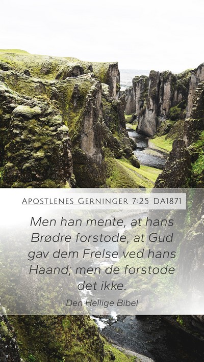 Apostlenes Gerninger 7:25 DA1871 Bible Verse Image