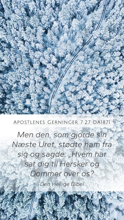 Apostlenes Gerninger 7:27 DA1871 Bible Verse Image