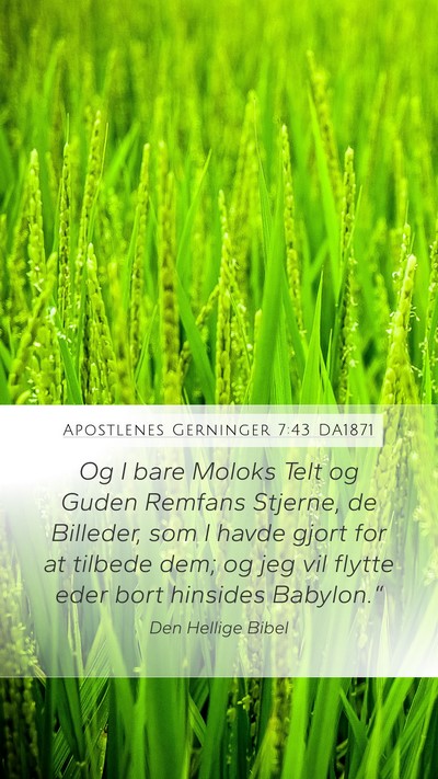 Apostlenes Gerninger 7:43 DA1871 Bible Verse Image