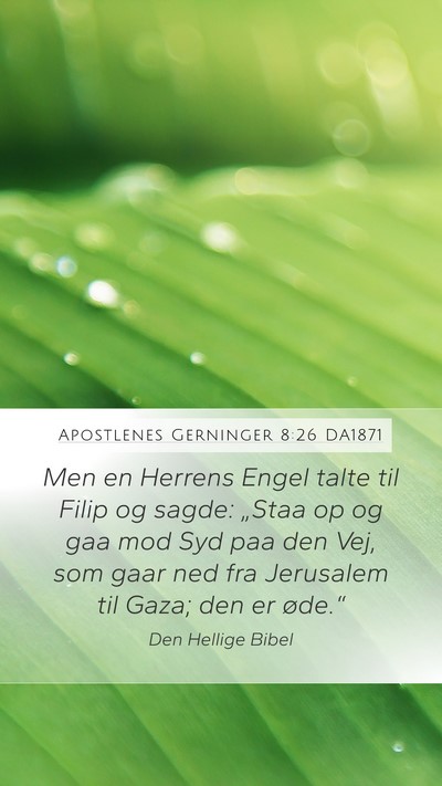 Apostlenes Gerninger 8:26 DA1871 Bible Verse Image