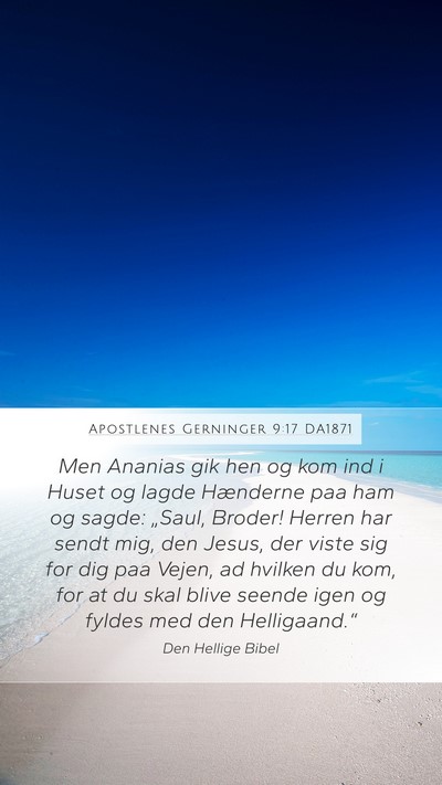 Apostlenes Gerninger 9:17 DA1871 Bible Verse Image