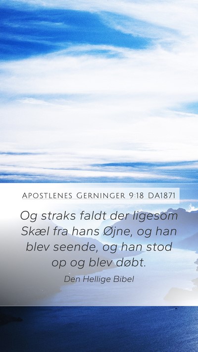 Apostlenes Gerninger 9:18 DA1871 Bible Verse Image