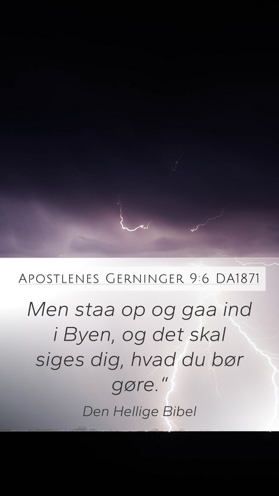 Apostlenes Gerninger 9:6 DA1871 Bible Verse Image