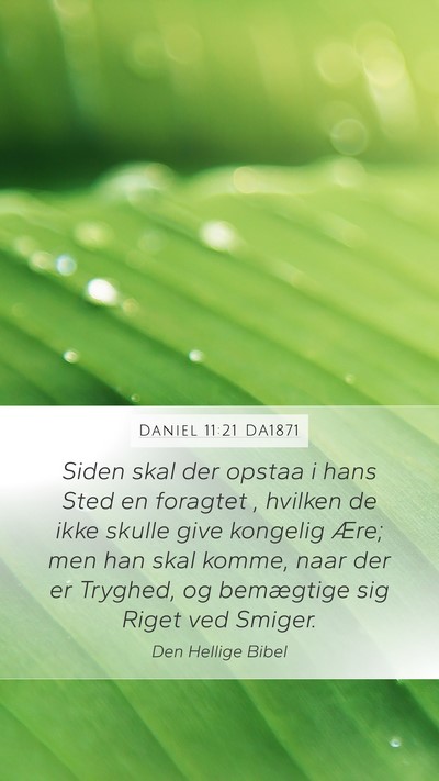 Daniel 11:21 DA1871 Bible Verse Image