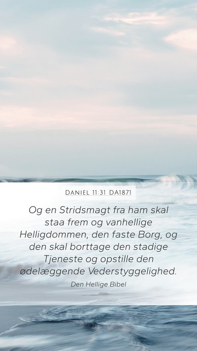 Daniel 11:31 DA1871 Bible Verse Image