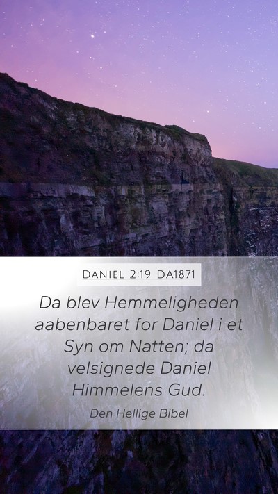 Daniel 2:19 DA1871 Bible Verse Image