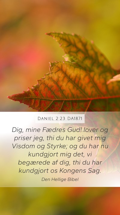 Daniel 2:23 DA1871 Bible Verse Image