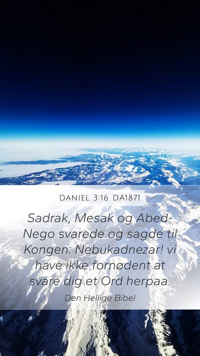 Daniel 3:16 DA1871 Bible Verse Image
