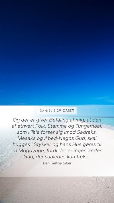 Daniel 3:29 DA1871 Bible Verse Image