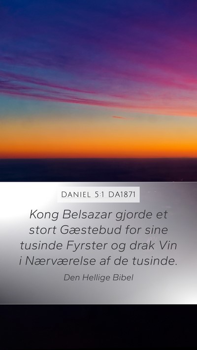 Daniel 5:1 DA1871 Bible Verse Image