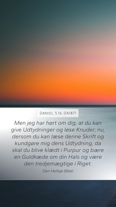 Daniel 5:16 DA1871 Bible Verse Image