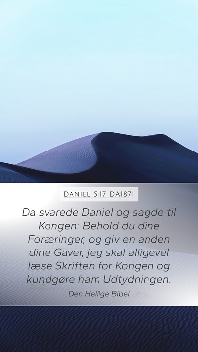Daniel 5:17 DA1871 Bible Verse Image