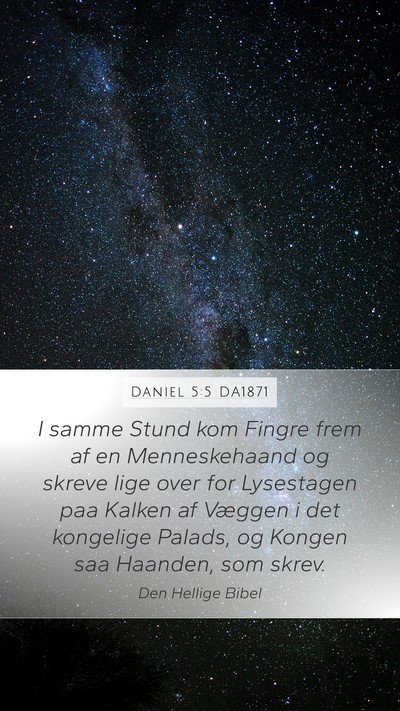Daniel 5:5 DA1871 Bible Verse Image