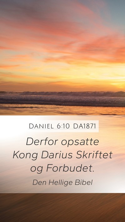 Daniel 6:10 DA1871 Bible Verse Image