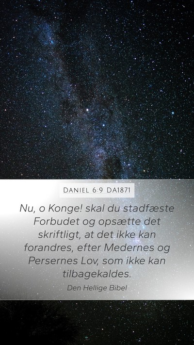 Daniel 6:9 DA1871 Bible Verse Image
