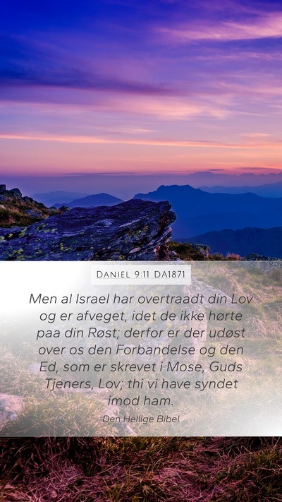 Daniel 9:11 DA1871 Bible Verse Image