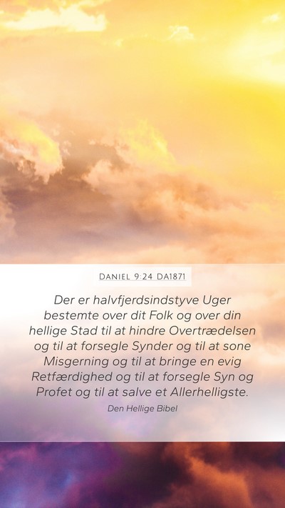 Daniel 9:24 DA1871 Bible Verse Image
