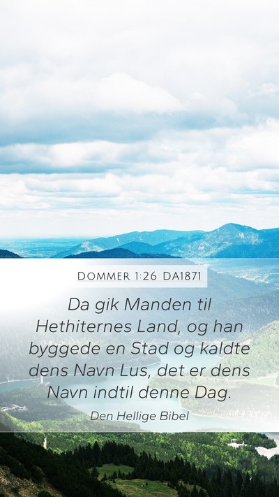 Dommer 1:26 DA1871 Bible Verse Image
