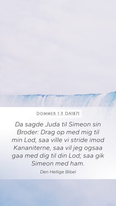 Dommer 1:3 DA1871 Bible Verse Image