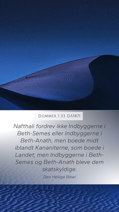 Dommer 1:33 DA1871 Bible Verse Image