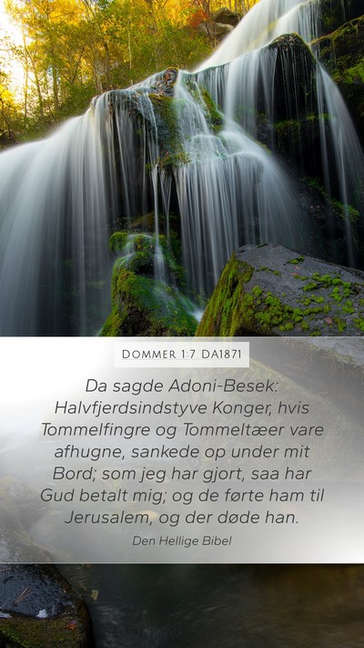 Dommer 1:7 DA1871 Bible Verse Image