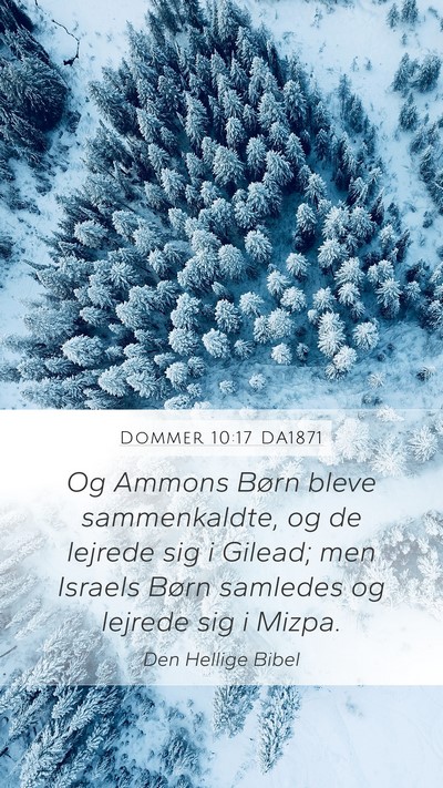 Dommer 10:17 DA1871 Bible Verse Image