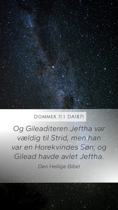 Dommer 11:1 DA1871 Bible Verse Image
