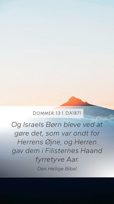 Dommer 13:1 DA1871 Bible Verse Image