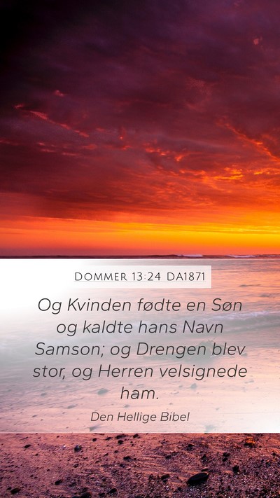 Dommer 13:24 DA1871 Bible Verse Image