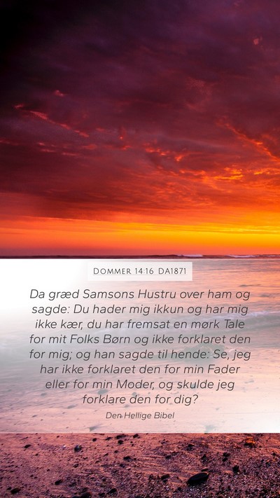 Dommer 14:16 DA1871 Bible Verse Image