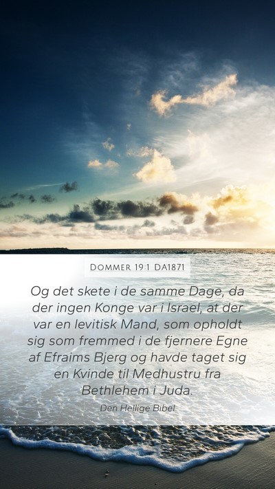 Dommer 19:1 DA1871 Bible Verse Image