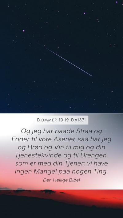 Dommer 19:19 DA1871 Bible Verse Image