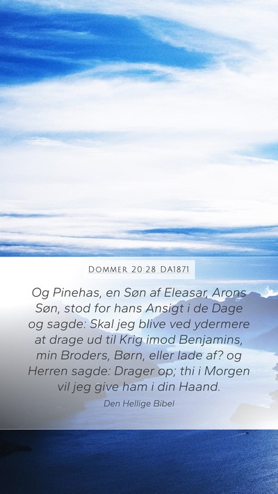 Dommer 20:28 DA1871 Bible Verse Image