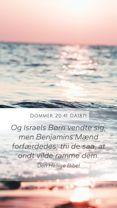 Dommer 20:41 DA1871 Bible Verse Image