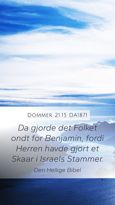 Dommer 21:15 DA1871 Bible Verse Image