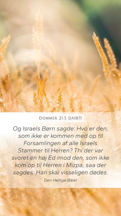 Dommer 21:5 DA1871 Bible Verse Image