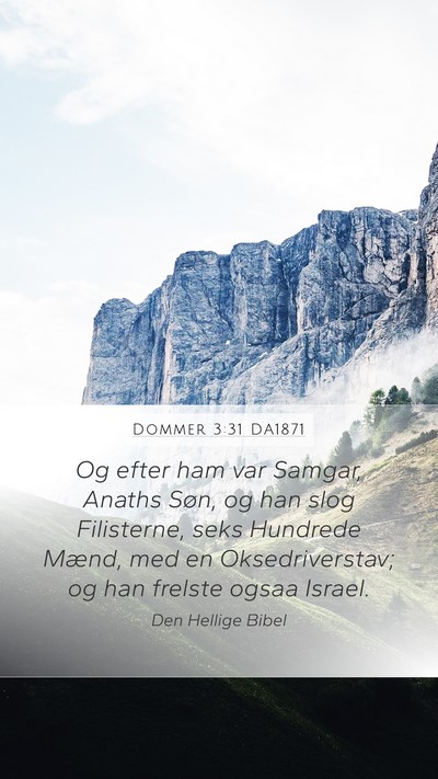 Dommer 3:31 DA1871 Bible Verse Image