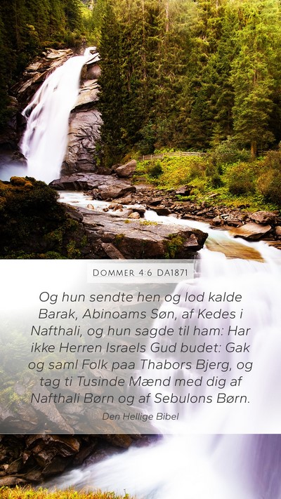 Dommer 4:6 DA1871 Bible Verse Image